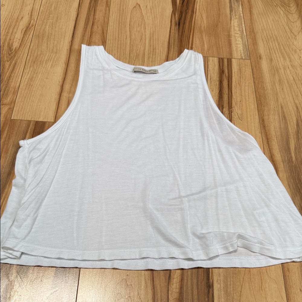 Active Basic White Tank Top